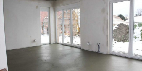 Смес за подова замазка: състав, пропорции и калкулатор за изчисление